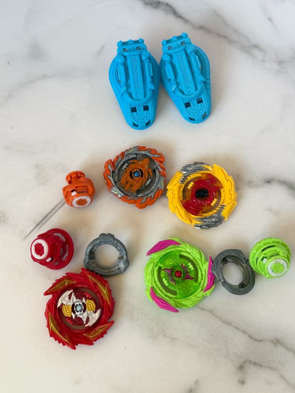 Beyblade Burst Mixed Lot Tops Launchers Drivers Parts Hasbro Bulk Bundle